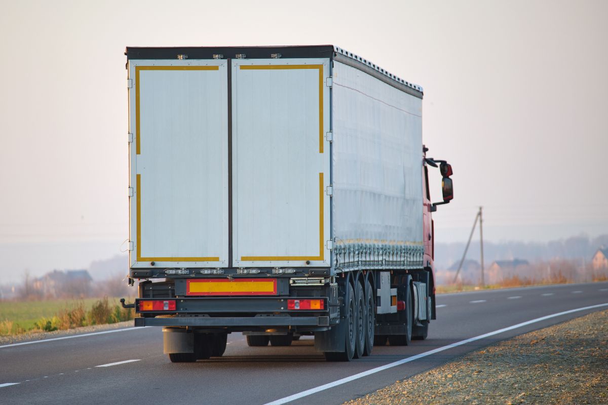 A truck with ACP panels