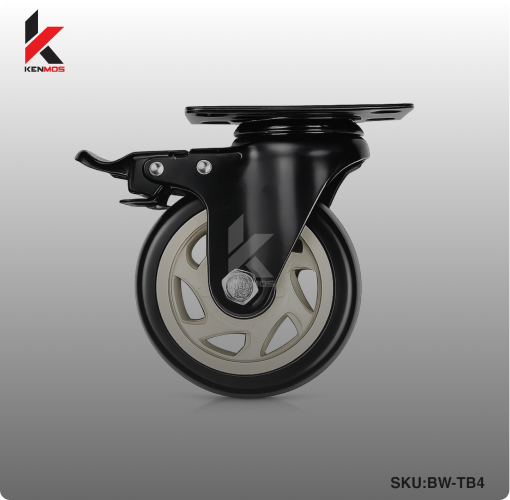 4" BLACK & WHITE PU TOPBRAKE