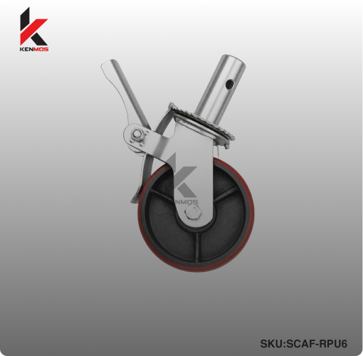 6" SCAFFOLDING RED PU