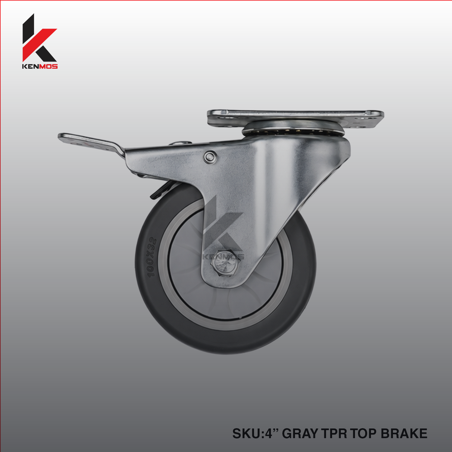 4" GRAY TPR TOP BRAKE